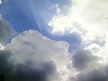 Low angle view of clouds in sky