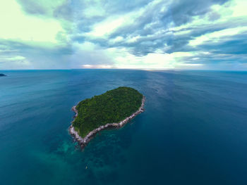Aerial island view of ko man, thailand