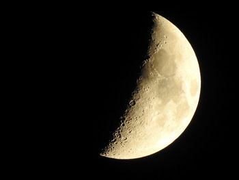 Close-up of moon at night
