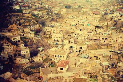 High angle shot of townscape