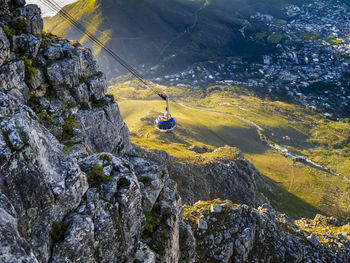 High angle view of mountain