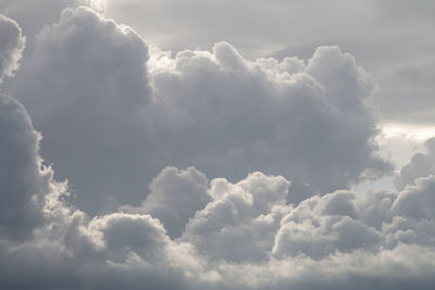 Low angle view of clouds in sky