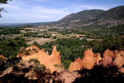 Aerial view of landscape