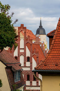 Buildings against sky in city