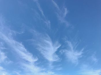 Low angle view of clouds in sky