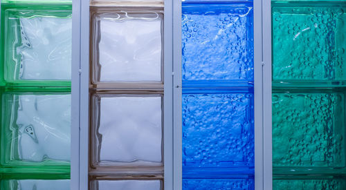 Full frame shot of glass window