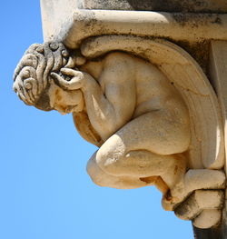 Low angle view of statue