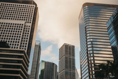 Low angle view of buildings against sky
