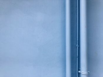 Full frame shot of blue pipe
