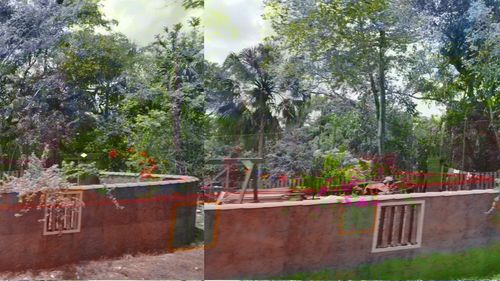 View of potted plants in garden