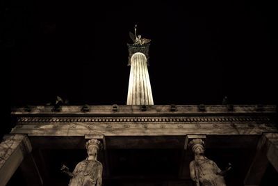 Low angle view of statue