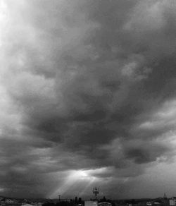 Low angle view of cloudy sky