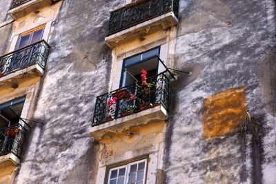 Low angle view of house