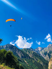 Scenic view of mountain against sky