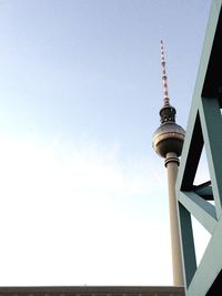 Low angle view of eiffel tower