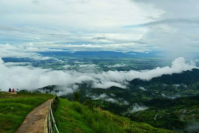 Scenic view of landscape against sky