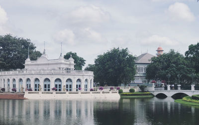 View of building against cloudy sky