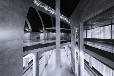 Interior of illuminated building