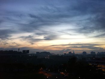 Cityscape at sunset