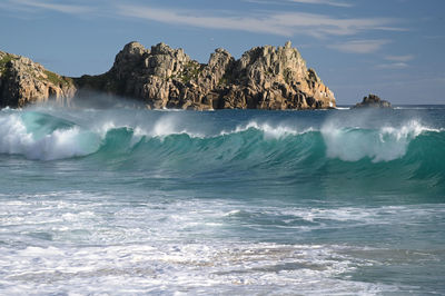 Panoramic view of sea against sky