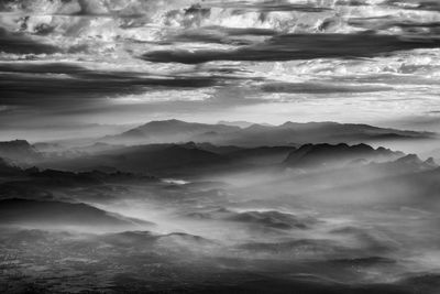 Scenic view of cloudy sky