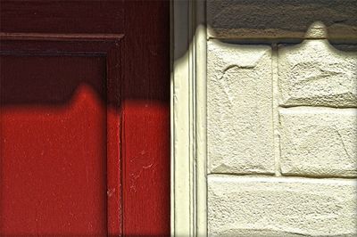 Close-up of closed door