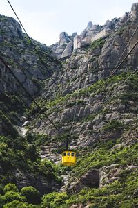 View of rocky mountains against sky