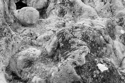 Close-up of rocks in water