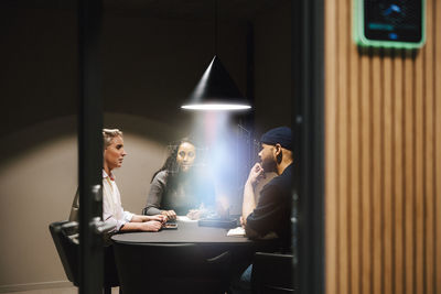 Business people having meeting in office