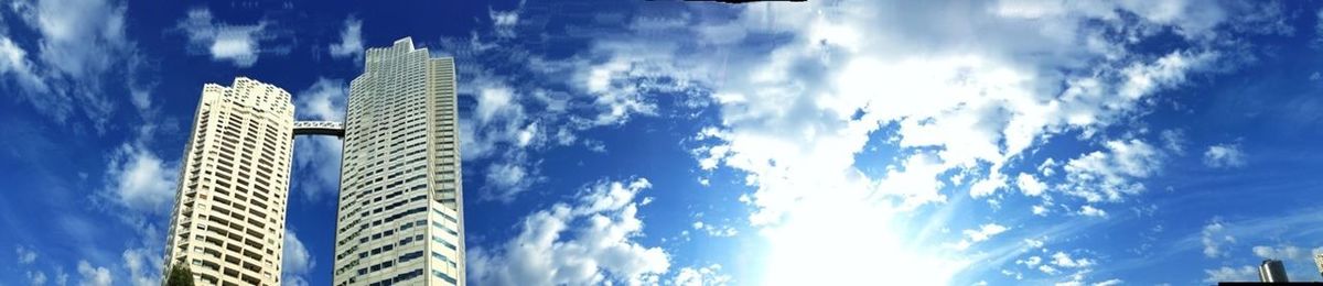 Low angle view of cloudy sky