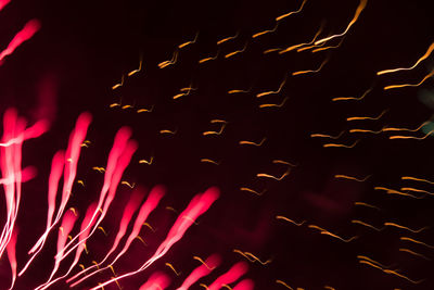 Abstract image of light painting at night