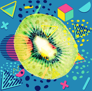 Digital composite image of fruits