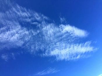 Full frame shot of vapor trail in sky