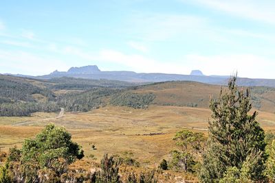 Scenic view of landscape against sky