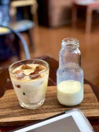 Close-up of drink on table