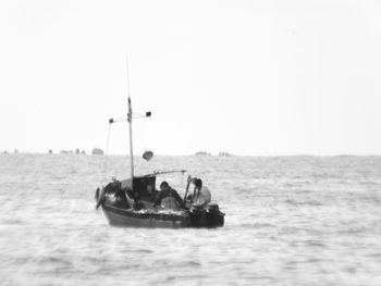 Boats in sea