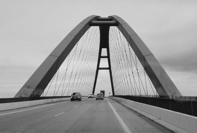 Modern bridge against sky