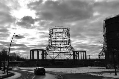 View of bridge against sky during sunset