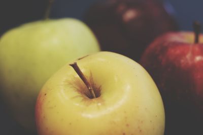 Close-up of apple on table