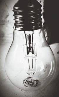Close-up of illuminated lamp