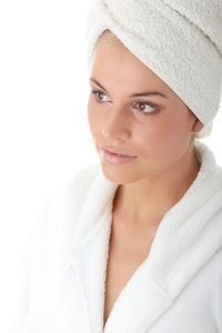 Portrait of beautiful woman