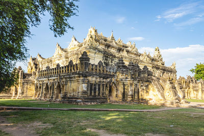 Exterior of temple against sky