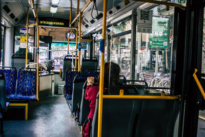Man sitting in train
