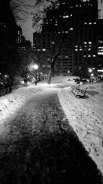 City street at night