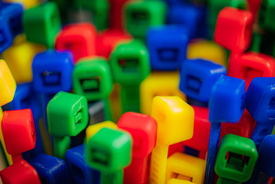 Full frame shot of multi colored toys