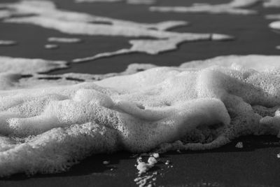 Close-up of sand on beach