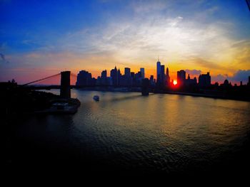 Cityscape at sunset