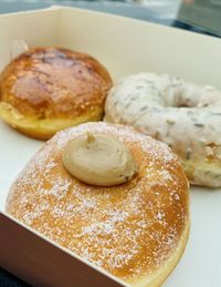 Close-up of dessert in plate on table