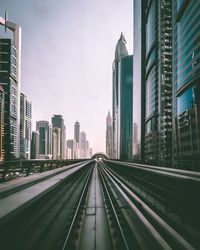 View of skyscrapers in city