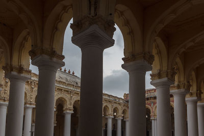 Low angle view of historic building